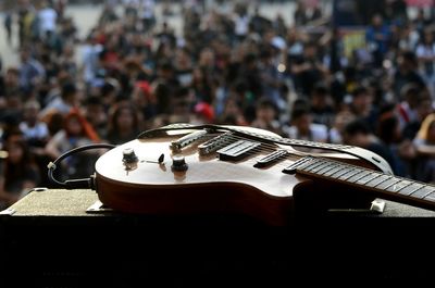 Close-up of guitar