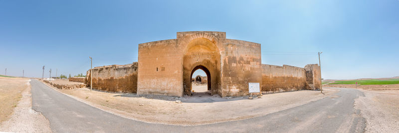 View of historical building against clear sky