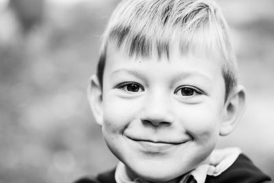 Portrait of smiling boy