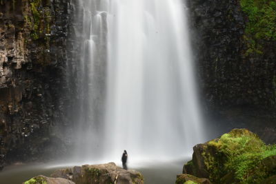 Alone at waterfalls