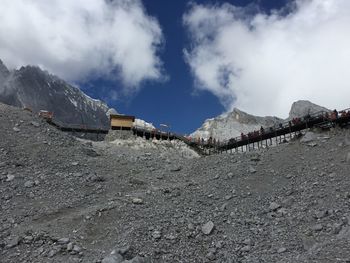 Built structure on mountain