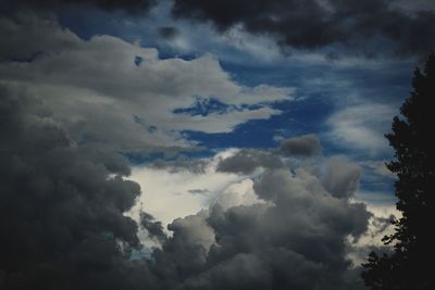 Low angle view of clouds in sky