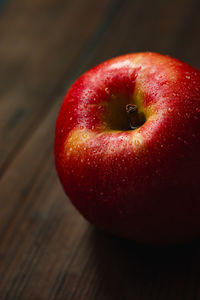 Close-up of apple on table