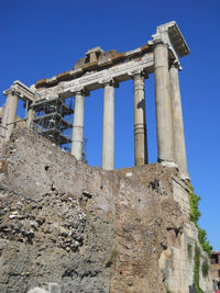 Low angle view of historical building against sky