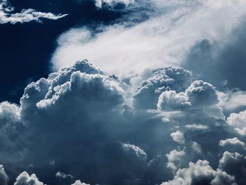 Low angle view of clouds in sky