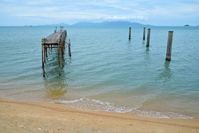 Pier over sea