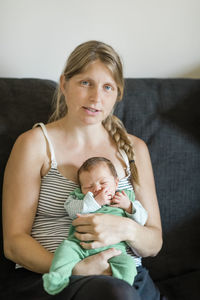 Portrait of mother and daughter