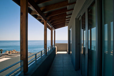 View of pier over sea against sky