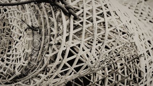 Full frame shot of wicker basket