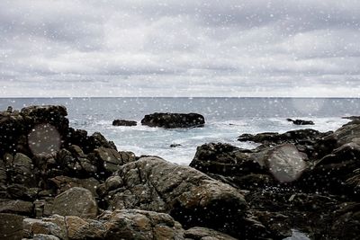 Scenic view of sea against sky