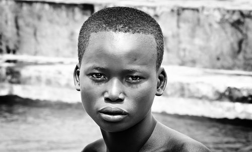 Close-up portrait of young woman