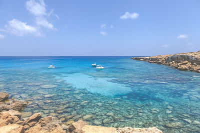 Scenic view of sea against sky