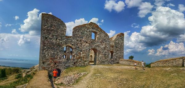 View of old ruins