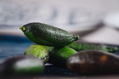 Close-up of bananas on pebbles