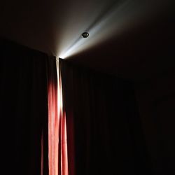 Illuminated lights at night