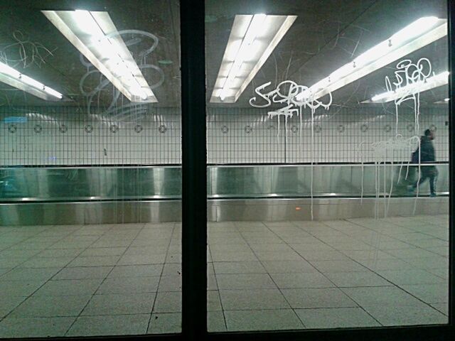 VIEW OF EMPTY SUBWAY