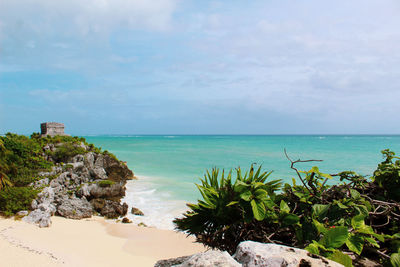 Scenic view of sea against sky