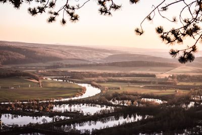 Scenic view of landscape against sky