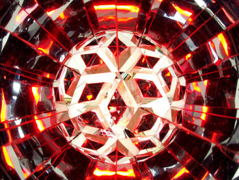 Full frame shot of illuminated lights at night
