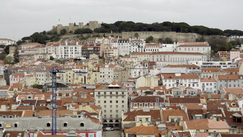 Buildings in city against sky