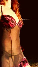 Low section of woman