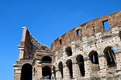 Low angle view of colosseum