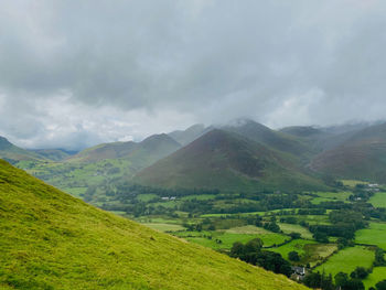 Lake district mountain view 