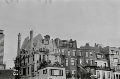 Low angle view of buildings in city