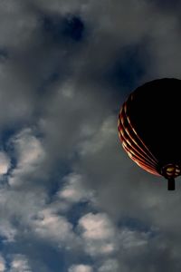 Low angle view of cloudy sky