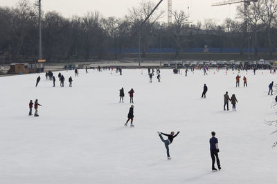 Group of people in snow