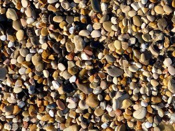 Full frame shot of pebbles