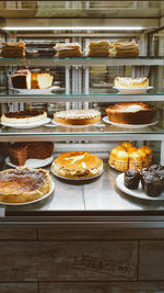 High angle view of various food on display at store