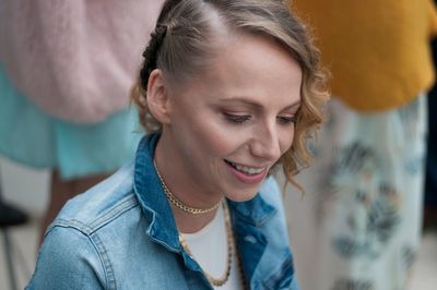 Portrait of a smiling young woman