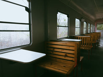 Interior of train