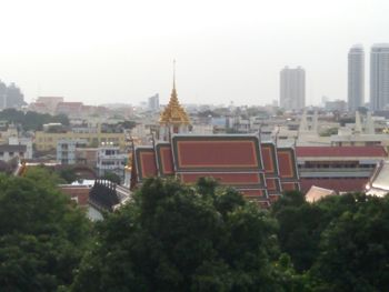 View of cityscape against the sky