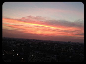 Cityscape at sunset