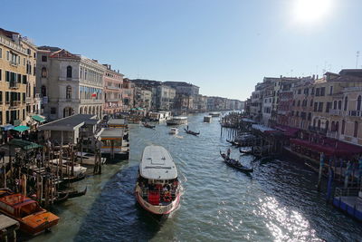 Boats in canal