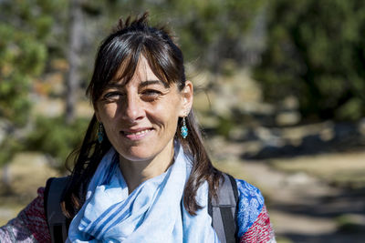 Portrait of smiling woman