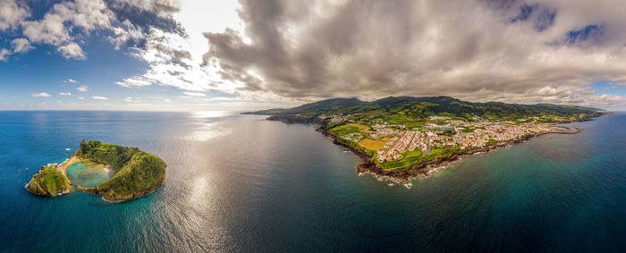 Panoramic view of sea against sky