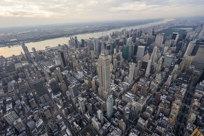 Aerial view of manhattan