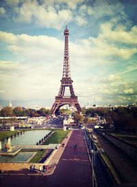 Eiffel tower with eiffel tower in background