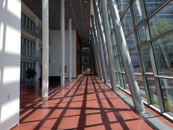 Empty corridor of building