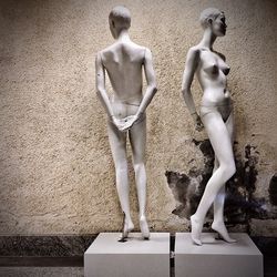 Mannequin standing on floor
