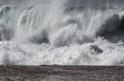 Scenic view of sea waves