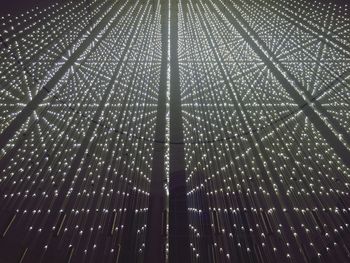 Illuminated lights at night
