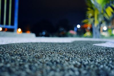 Surface level of road
