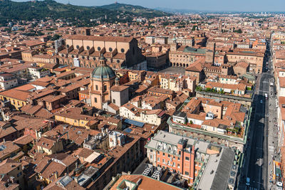 High angle view of cityscape