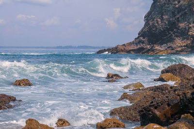 Scenic view of sea against sky