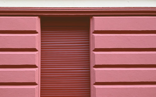 Full frame shot of pink shutter