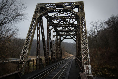View of railroad tracks against sky